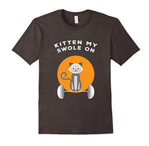 gym working out exercise cat tshirts tank tops