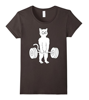 gym working out exercise cat tshirts tank tops