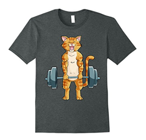 I Just Want To Workout And Hang With My Cat Funny Fitness Gift T Shirt