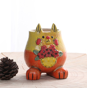 cat planters plant pots