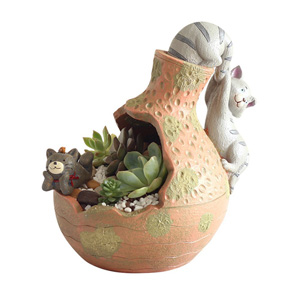 cat planters plant pots