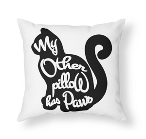 square cat throw pillows cushions