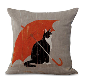 square cat throw pillows cushions