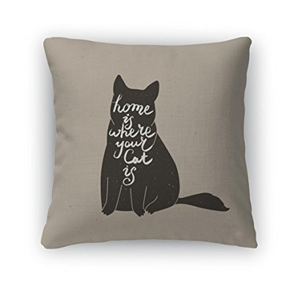 square cat throw pillows cushions