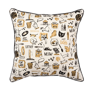 square cat throw pillows cushions