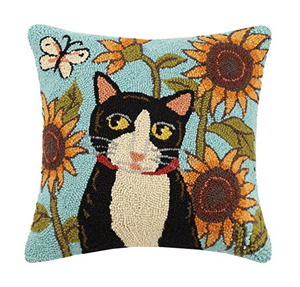 square cat throw pillows cushions
