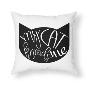 square cat throw pillows cushions