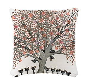 square cat throw pillows cushions
