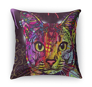 square cat throw pillows cushions