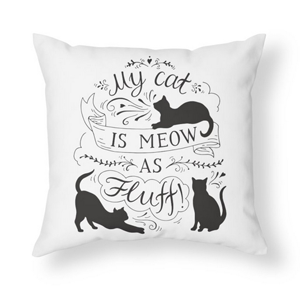 square cat throw pillows cushions
