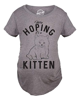 cat maternity tshirts for pregnant women