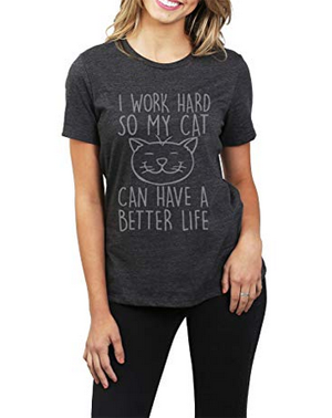 simple stylish cat tshirts for women