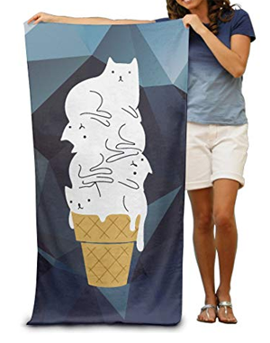 cat beach towel