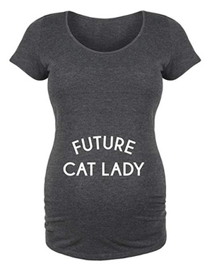 cat maternity tshirts for pregnant women