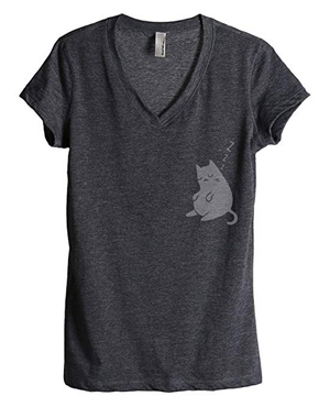 simple stylish cat tshirts for women