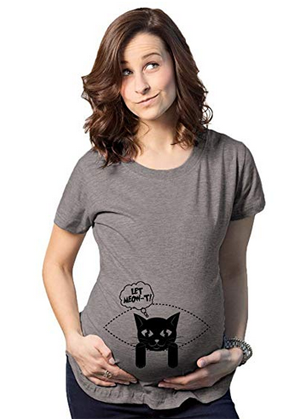 cat maternity tshirts for pregnant women