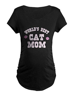 Cat Maternity T shirts For Pregnant Women Who Love Kitties Meow As Fluff