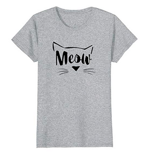 Simple And Stylish Cat T-shirts For Women Who Are Fanatical About ...