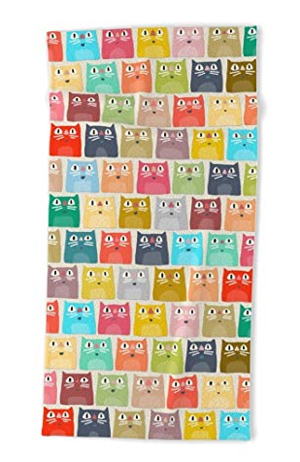 cat beach towel