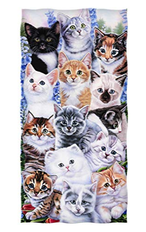 cat beach towel
