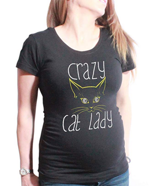 cat maternity tshirts for pregnant women