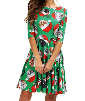 Fun And Fashionable Christmas Cat Dresses For Women Who Love Kitties ...