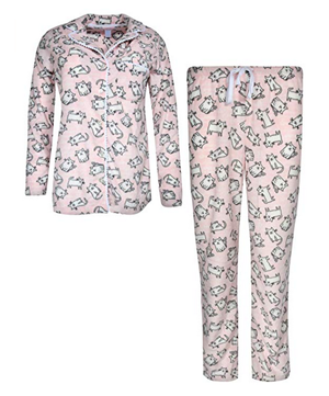 sets of cat pajamas sleepwear for women