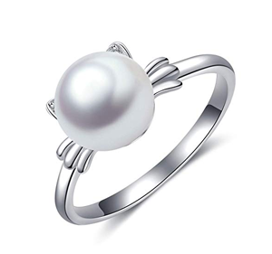 sterling silver cats rings for women