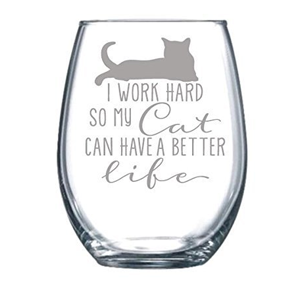 wine glasses for cat lovers