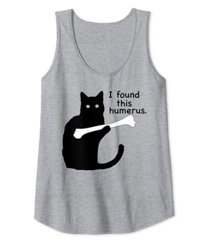 grey gray cat tank tops for women