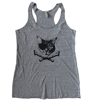 Grey Tank Tops For Women Who Love Cats! – Meow As Fluff