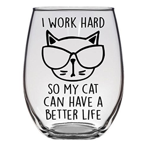 wine glasses for cat lovers