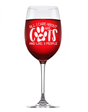 wine glasses for cat lovers