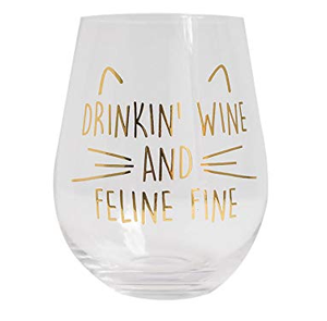 wine glasses for cat lovers
