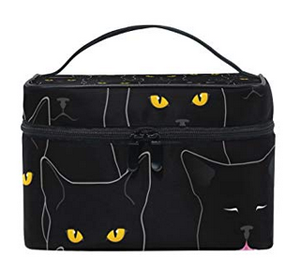 makeup and toiletry bags for cat lovers