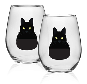 wine glasses for cat lovers