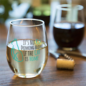 wine glasses for cat lovers
