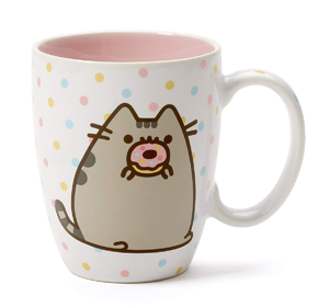 Enesco 6004622 Pusheen by Our Name is Mud Gold Pattern Coffee Mug 12 oz,
