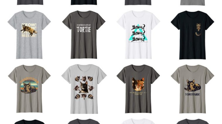 tshirts for people who love their tortie cats feature