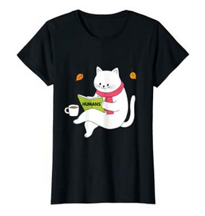 coffee cats books tshirts