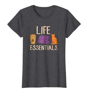 coffee cats books tshirts