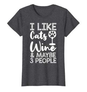 Tshirts For People Who Love Wine And Cats! – Meow As Fluff