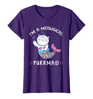 cat mermaid purrmaid tshirts