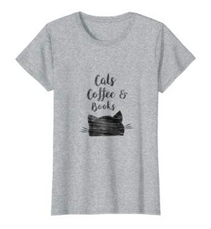 coffee cats books tshirts