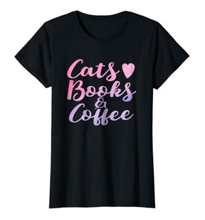 coffee cats books tshirts