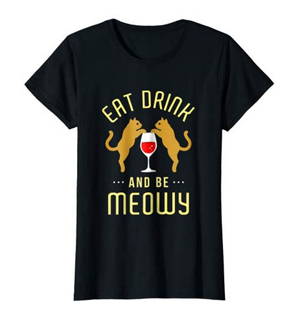 wine and cats tshirts