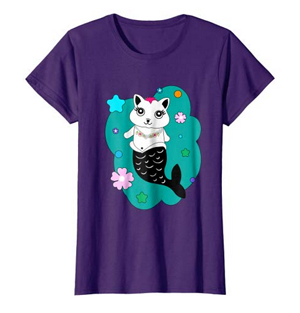 cat mermaid purrmaid tshirts
