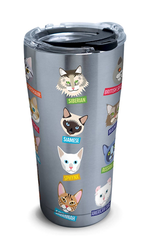 Travel Mugs And Cups For People Who Love Cats Meow As Fluff