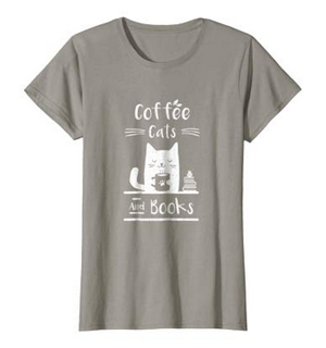 coffee cats books tshirts
