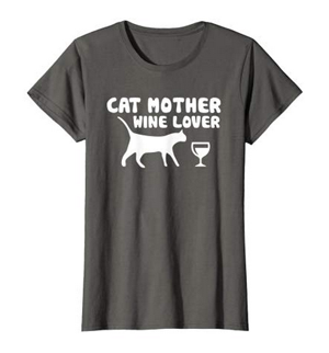 wine and cats tshirts